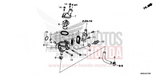 THERMOSTAT/DURITE CRF450LK de 2019
